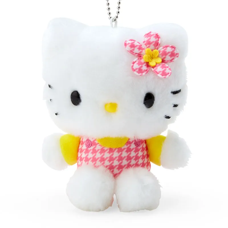 Sanrio Hello Kitty Multicolor Houndstooth Dolls Plush Pendant 13cm High-2