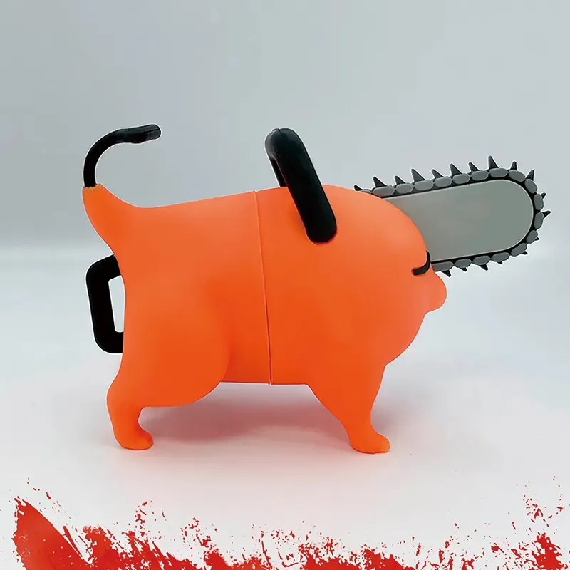 SUNRISEPOP Chainsaw Man Characters Tiles, Pochita Chibi Figures 9cm-1