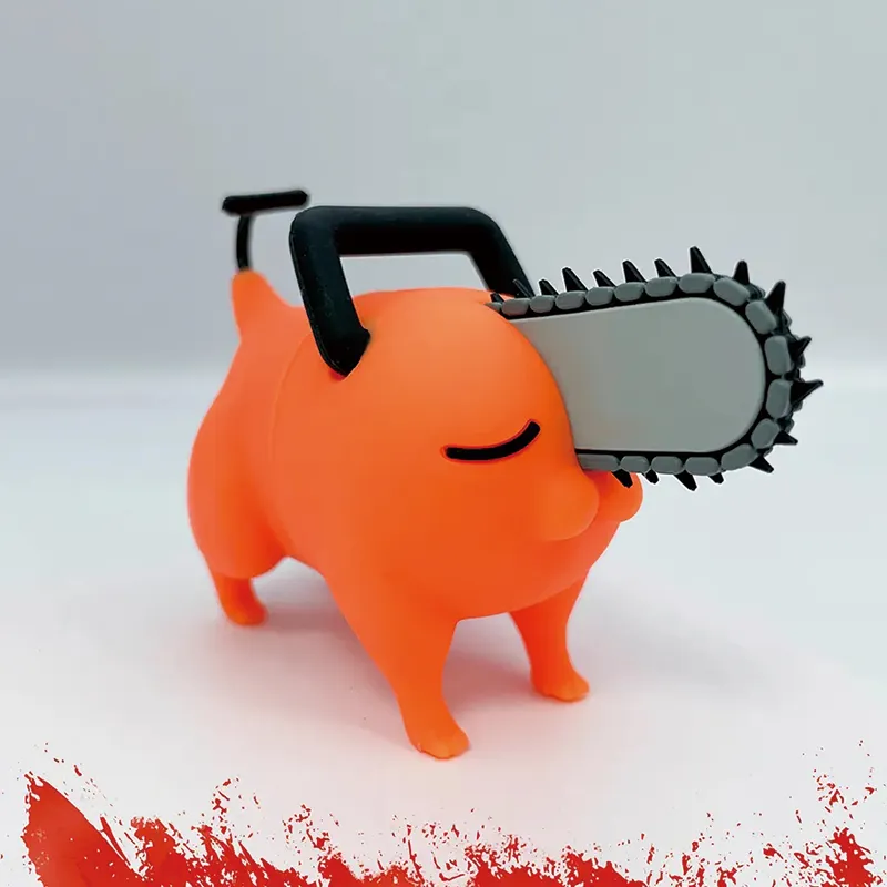 SUNRISEPOP Chainsaw Man Characters Tiles, Pochita Chibi Figures 9cm-2