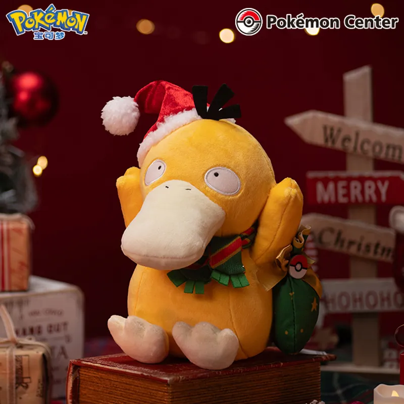 POKEMON Psyduck Padaria Collection Psyduck Style+Velvet Brush Dolls Plush Doll 30 Height-1