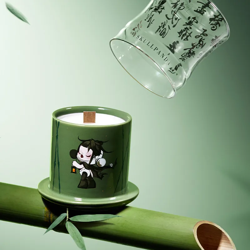 POP MART SKULLPANDA 'Collection Of Ink Plum Blossoms In The Courtyard Candle' Trend Based Products-3