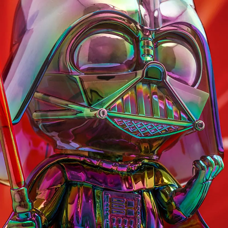 Hot Toys Star Wars Darth Veed S Size Rainbow Edition Chibi Figures 12cm-2