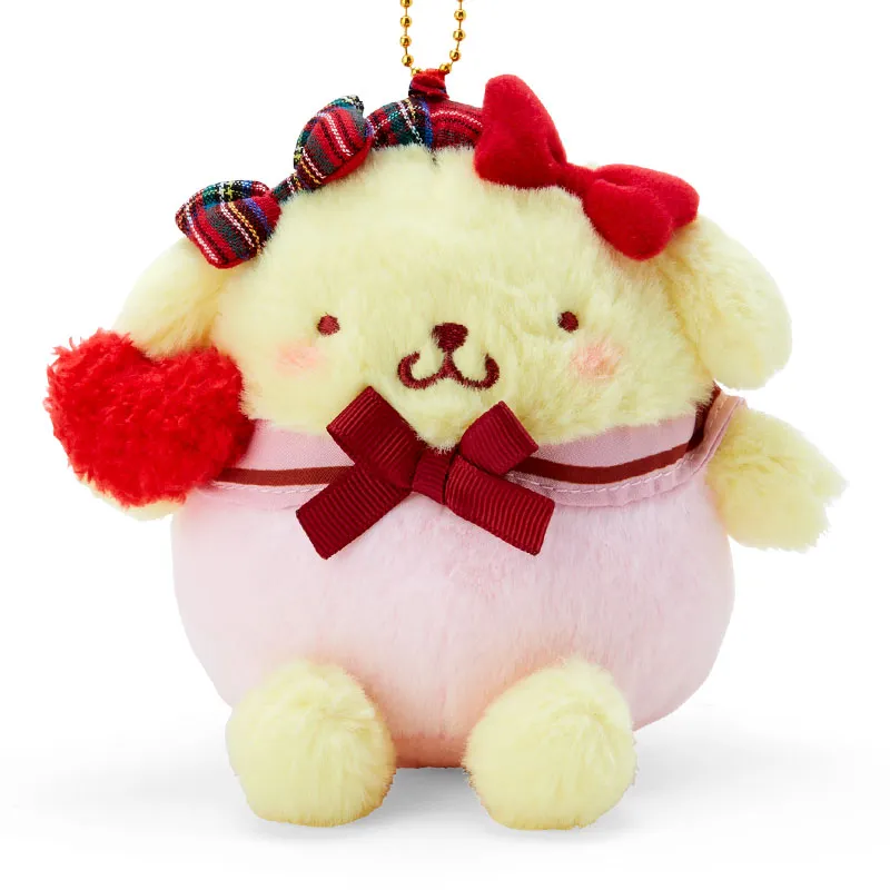 Sanrio Pompompurin Heart Bowknot Collection Dolls Plush Pendant 12.5cm Height-2