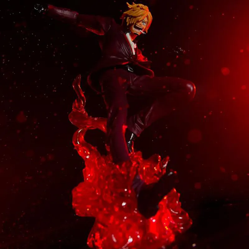 BANPRESTO Sanji Glass Factory Ichiban Kuji One Piece Tyrant's Omen E Card Scale Figures 15cm-3