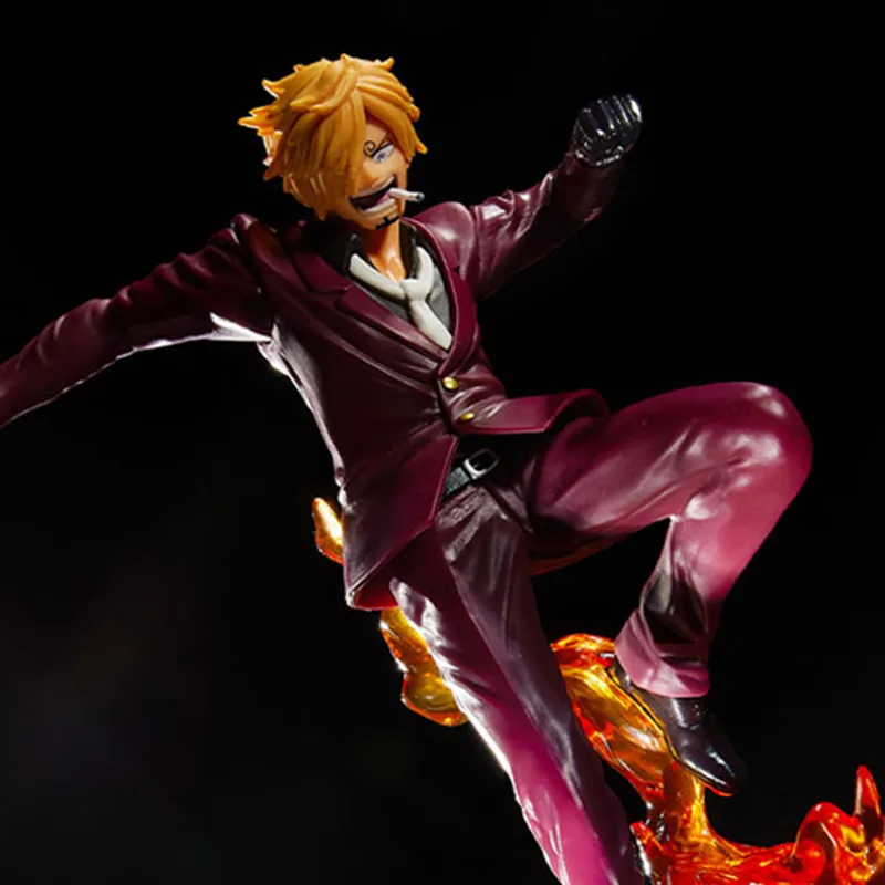 BANPRESTO Sanji Glass Factory Ichiban Kuji One Piece Tyrant's Omen E Card Scale Figures 15cm-1