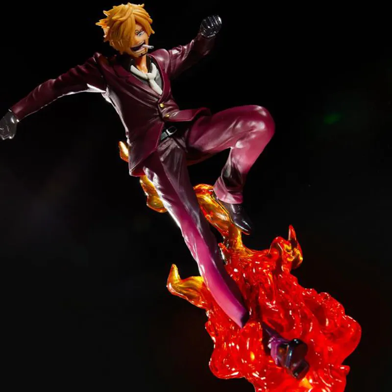 BANPRESTO Sanji Glass Factory Ichiban Kuji One Piece Tyrant's Omen E Card Scale Figures 15cm-2