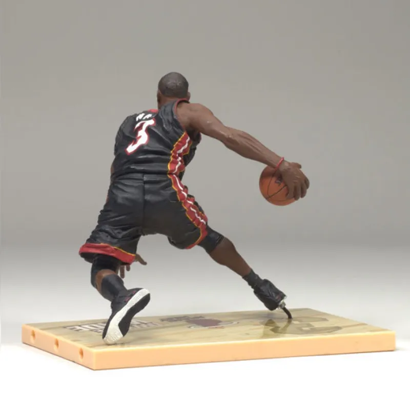 McFARLANE NBA Player Character Maikfan NBA Collection 3 Inches Collection, Generation 5, Dwyane Wade Scale Figures-3