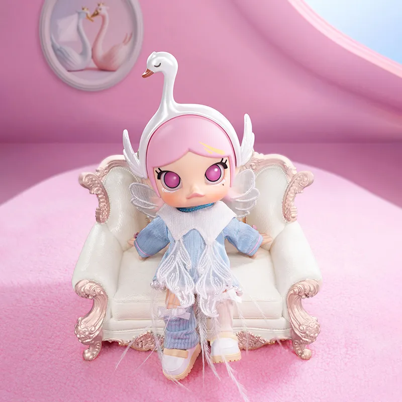 POP MART MOLLY Transformation Swan Trendy Figures 13cm-4