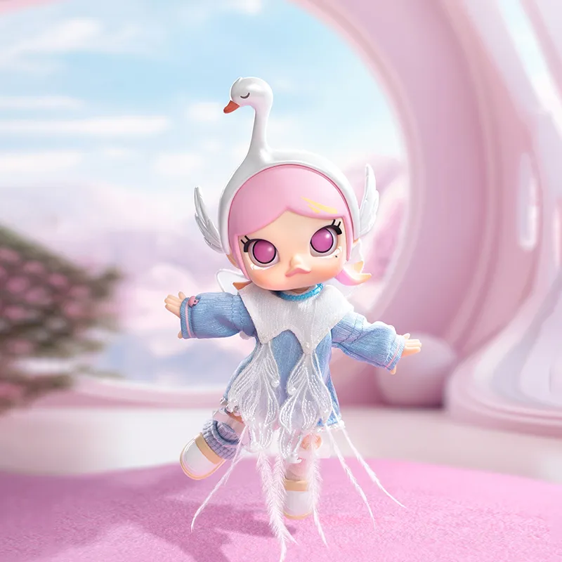 POP MART MOLLY Transformation Swan Trendy Figures 13cm-3