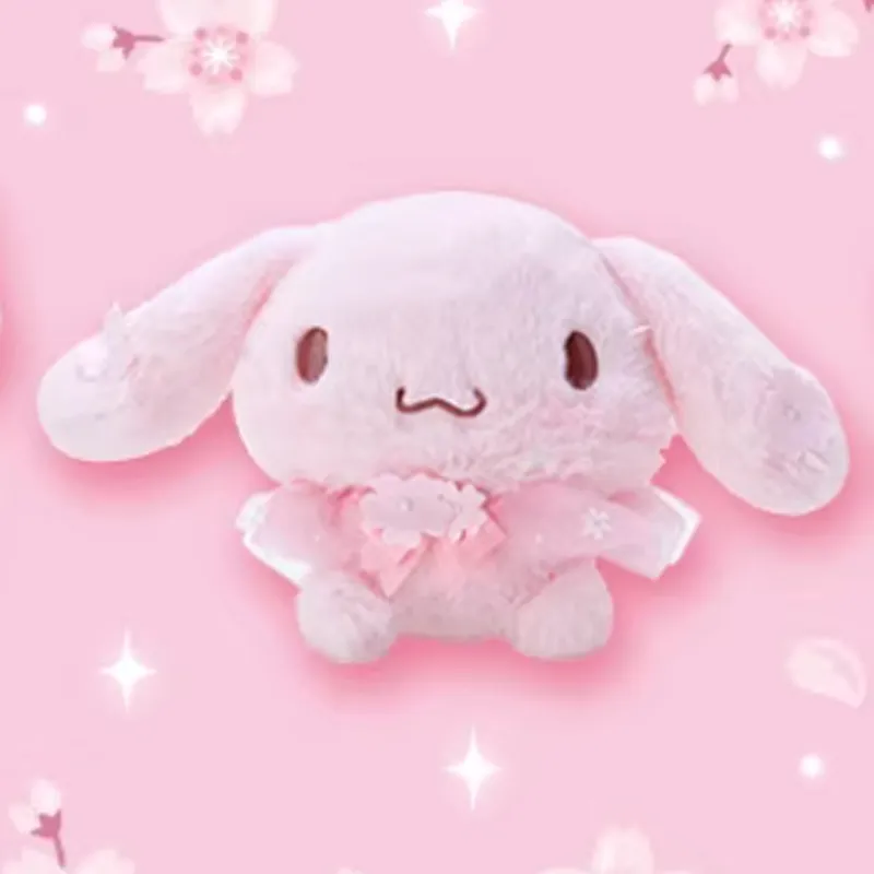 Sanrio Cinnamoroll Cherry Blossom Collection Dolls Plush Pendant 10cm Height-3