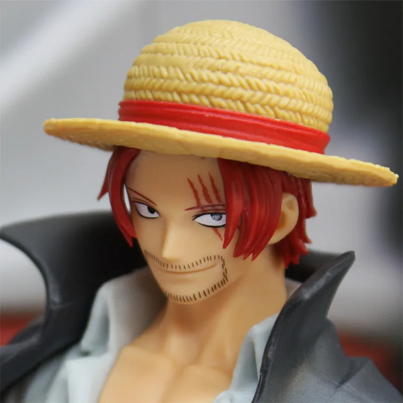 BANPRESTO Shanks One Piece DXF Great Voyage Red Haired Shanks Demon Island Arc Scale Figures 17cm-2