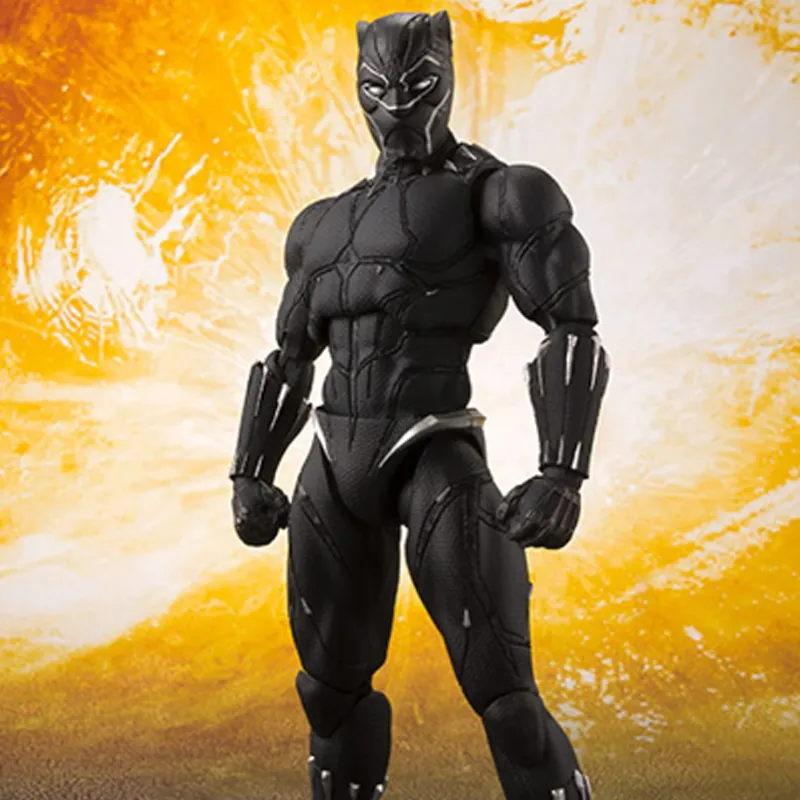 BANDAI Black Panther Bandai SHF The Avengers 3 Infinity War, Soul Limited Edition Scale Figures-3