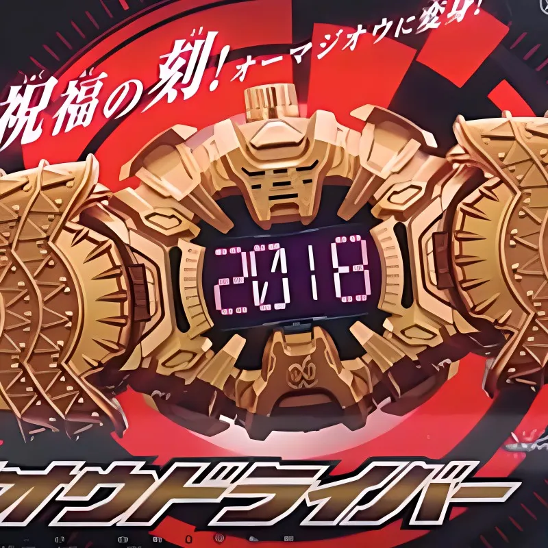 BANDAI Sizes DX Kamen Rider ZI O Seal Magic Time King Driver, Large Golden Watch Model Accessories-2