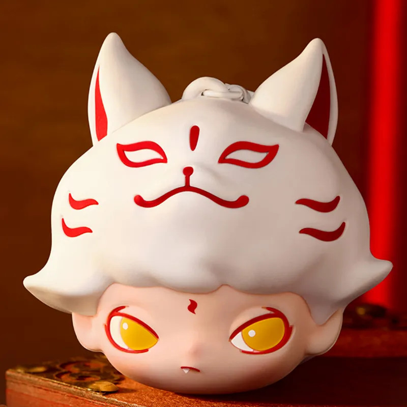 POP MART DIMOO Tonight's No Sleep Collection Kitsune Earphone Case Trend Based Products-1