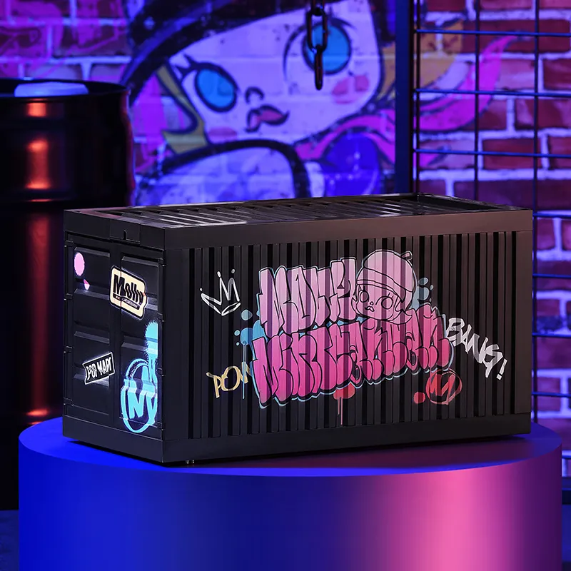 POP MART Molly Magic Card Collection Container Figure Luminous Display Case Model Accessories-4