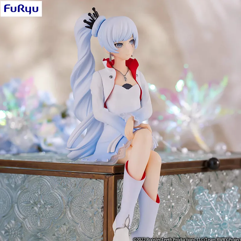 FURYU Noodle Stopper RWBY 4 Colors Battle Record, Weiss Schnee Bonus Gifts 14cm-1
