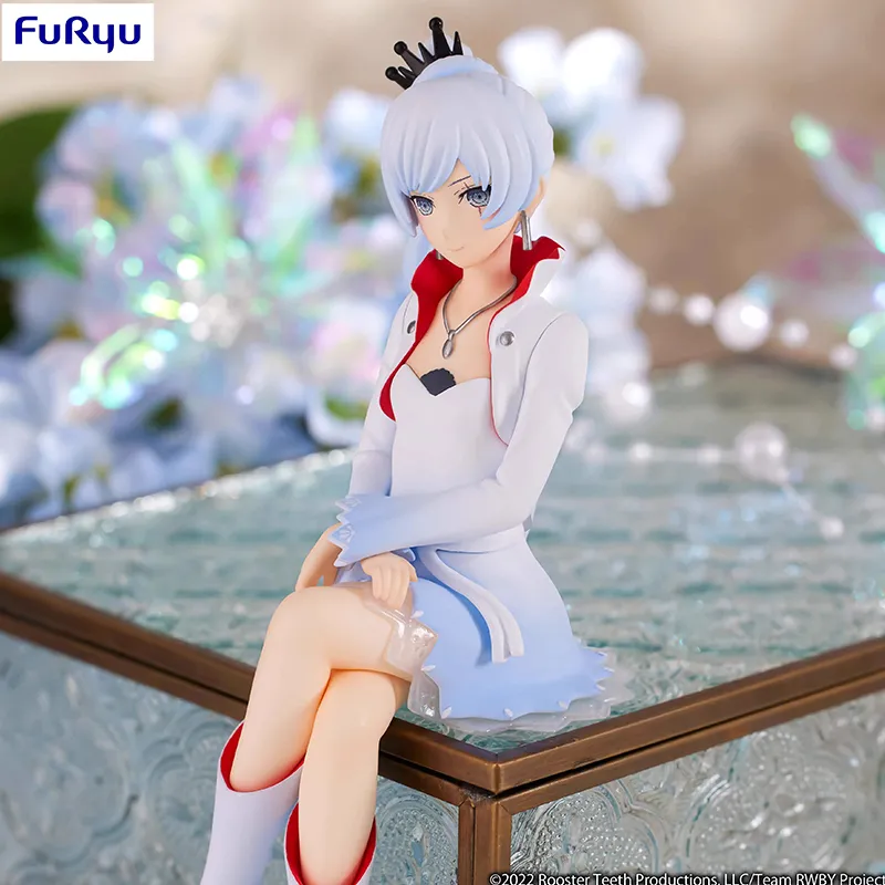 FURYU Noodle Stopper RWBY 4 Colors Battle Record, Weiss Schnee Bonus Gifts 14cm-2