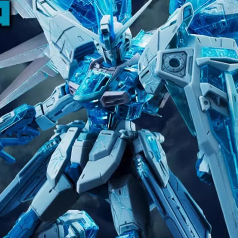 BANDAI MG Freedom Gundam CROSS CONTRAST COLORS/Transparent Blue Model Kits-5