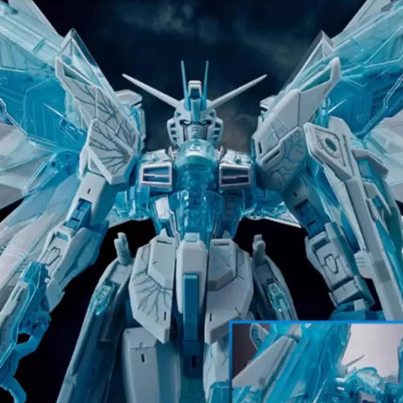 BANDAI MG Freedom Gundam CROSS CONTRAST COLORS/Transparent Blue Model Kits-6