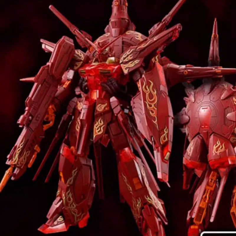 BANDAI MG Gundam Characters God Intent Gundam CROSS CONTRAST COLORS/Transparent Red Model Kits-4