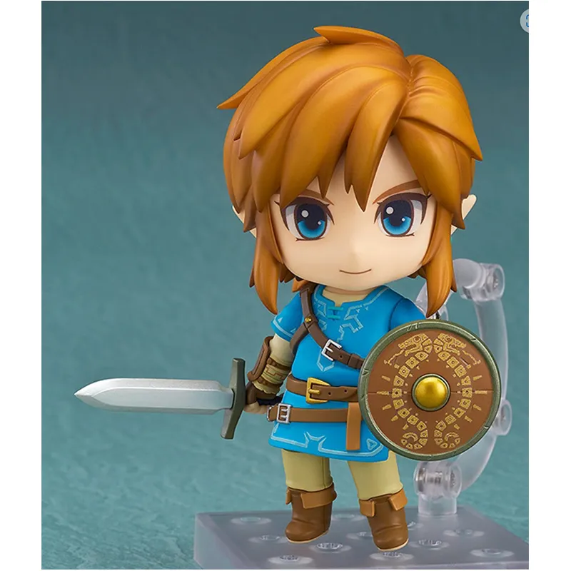 GSC The Legend Of Zelda  Breath Of The Wild Link Nendoroid 3rd Reissued Version Chibi Figures 10cm-1