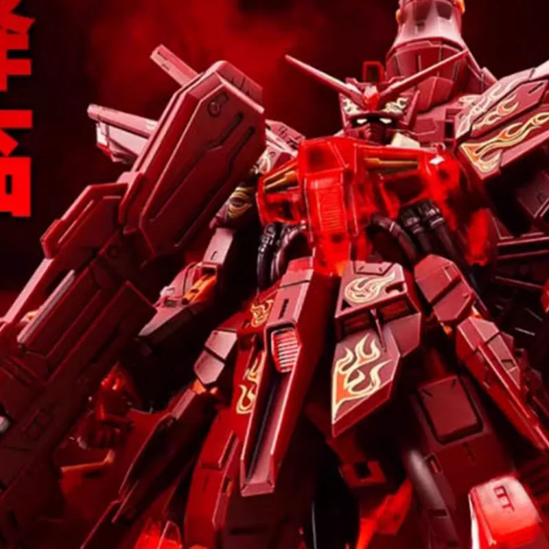 BANDAI MG Gundam Characters God Intent Gundam CROSS CONTRAST COLORS/Transparent Red Model Kits-5