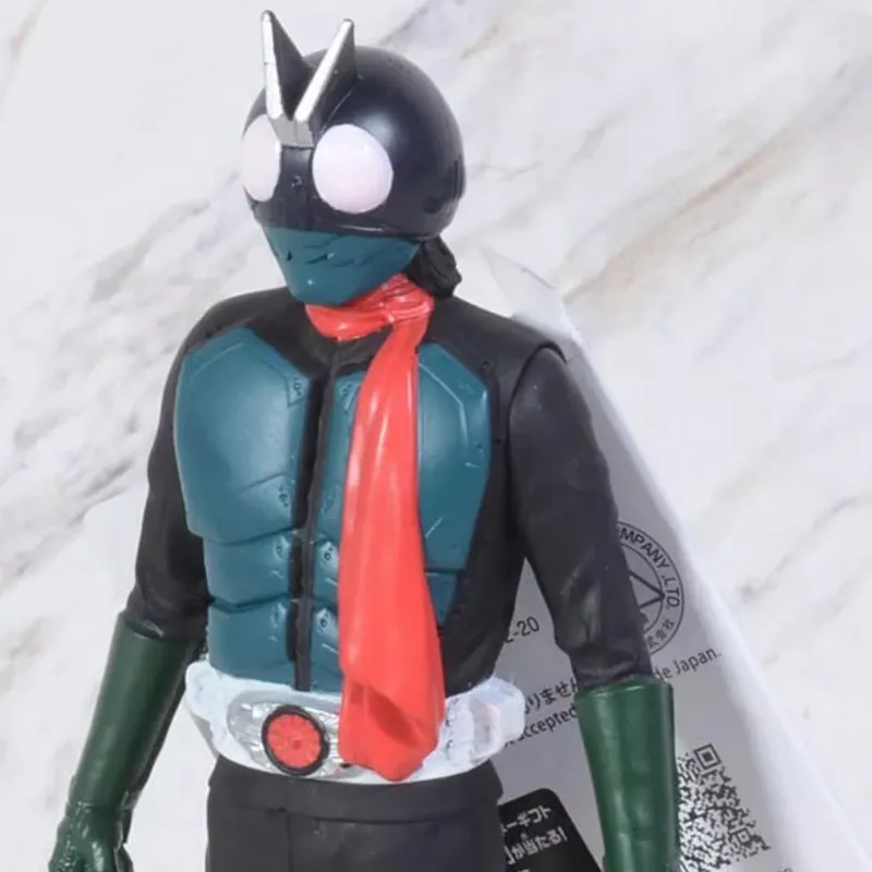 BANDAI Masked Rider 1 No. 1 Movie Edition Genuine Soft Vinyl Doll Bonus Gifts 17cm-2