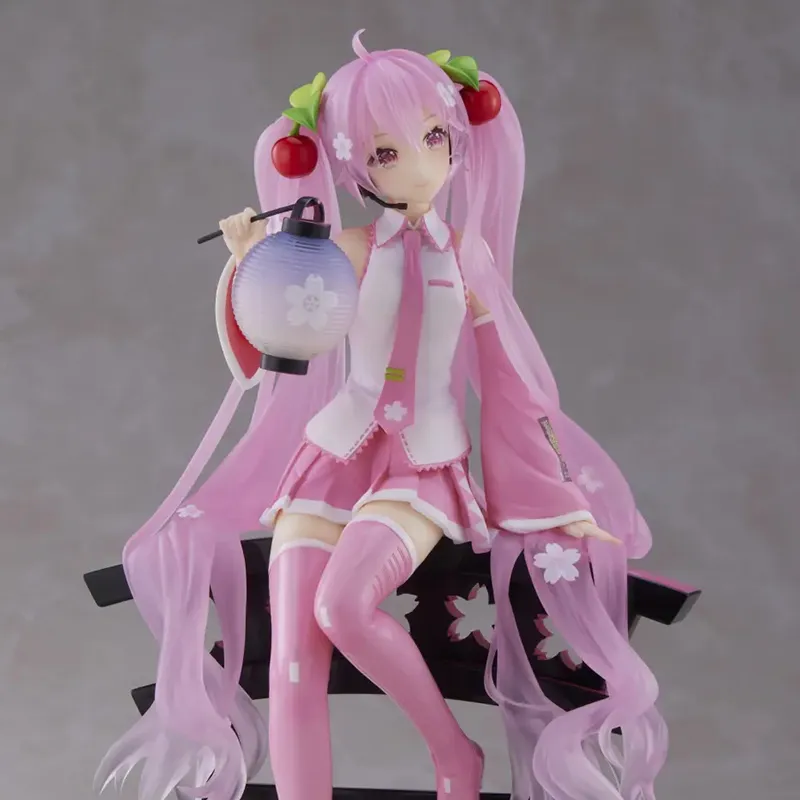 TAITO Hatsune Miku AMP Sakura Hatsune Sakura Lantern Bonus Gifts 18cm-2
