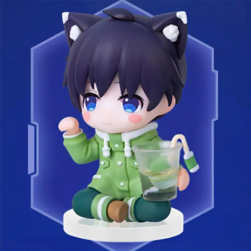 QINGCANG Cat Ear Collection Qiao Yifan The King's Avatar Nendoroid 6cm Chibi Figures-2
