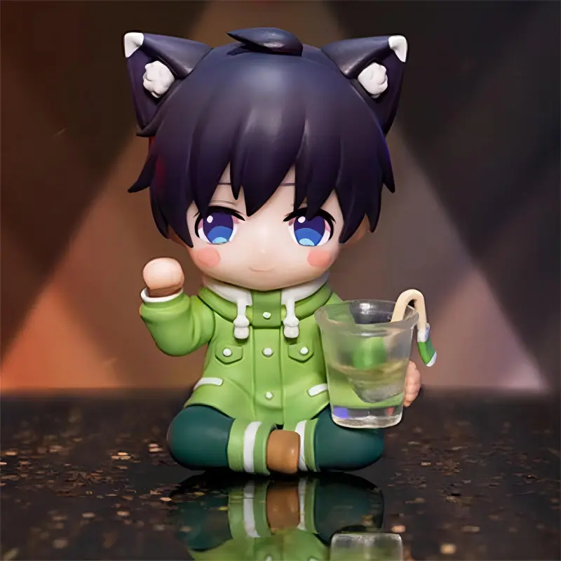 QINGCANG Cat Ear Collection Qiao Yifan The King's Avatar Nendoroid 6cm Chibi Figures-1