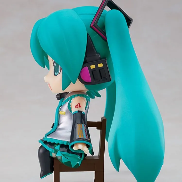 GSC Hatsune Miku Nendoroid Swacchao Miku Sitting Posture 9cm Chibi Figures-3