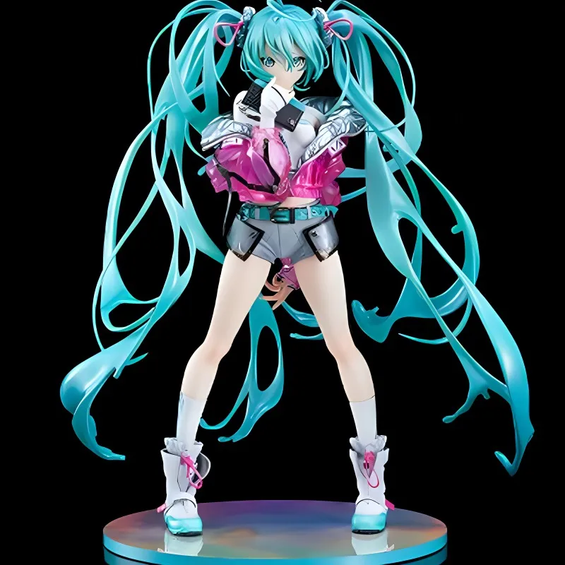 GSC Hatsune Miku With Solwa 24cm Scale Figures Blue/Pink-3