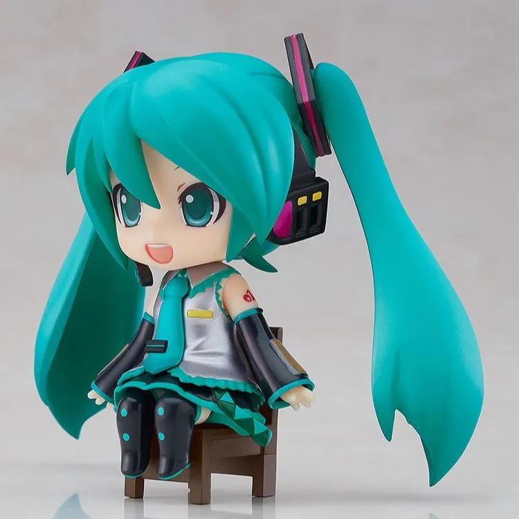 GSC Hatsune Miku Nendoroid Swacchao Miku Sitting Posture 9cm Chibi Figures-2