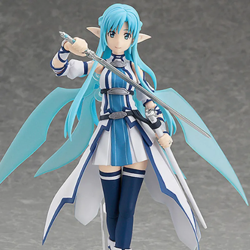 MAX Factory Asuna/Kikuchi Asuna Figma Sword Art Online Asuna Alo Water Elf Action Figure 13.5cm Scale Figures-3