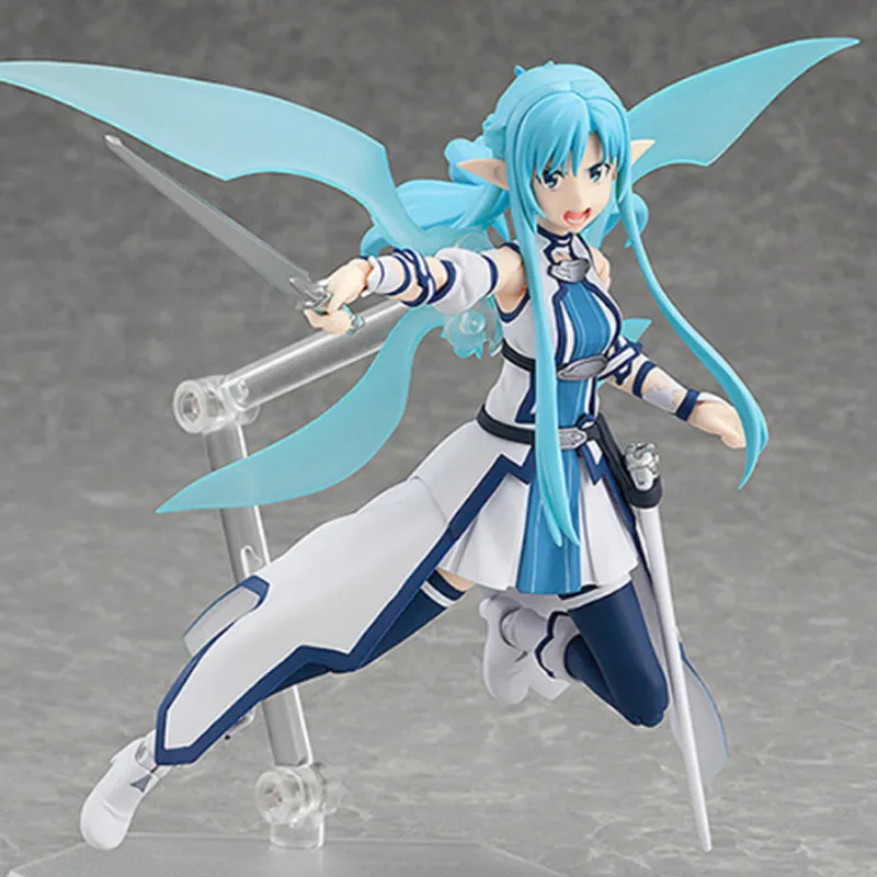 MAX Factory Asuna/Kikuchi Asuna Figma Sword Art Online Asuna Alo Water Elf Action Figure 13.5cm Scale Figures-2