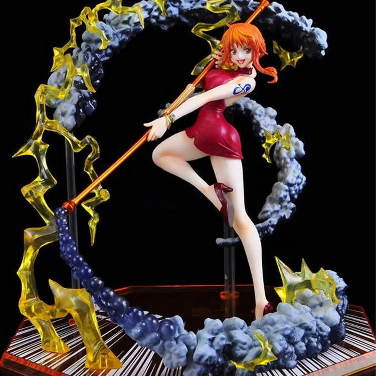 BANDAI Nami Bandai Figuarts Zero Sky High Stick Lightning Scale Figures 15cm-2