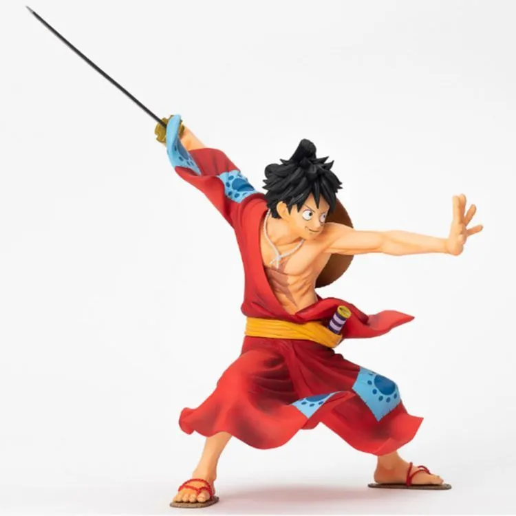 BANDAI Monkey D. Luffy Bandai One Piece Bwfc Character Figure Top Battle 3 Luffy 19cm Bonus Gifts-3