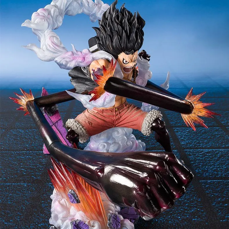 BANDAI Monkey D. Luffy Bandai Figurarts Zero Luffy Gear 4 King Cobra Action Figure One Piece Scale Figures-3