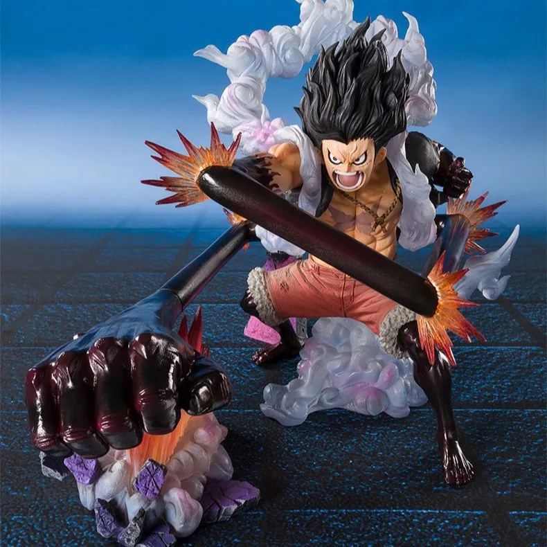 BANDAI Monkey D. Luffy Bandai Figurarts Zero Luffy Gear 4 King Cobra Action Figure One Piece Scale Figures-2