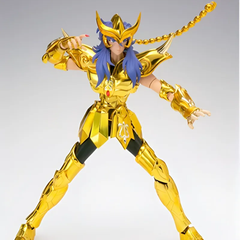BANDAI Milo Bandai Saint Seiya Mythology Saint Seiya Scorpio First Edition Bonus Action Figure Gold Scale Figures 18cm-3