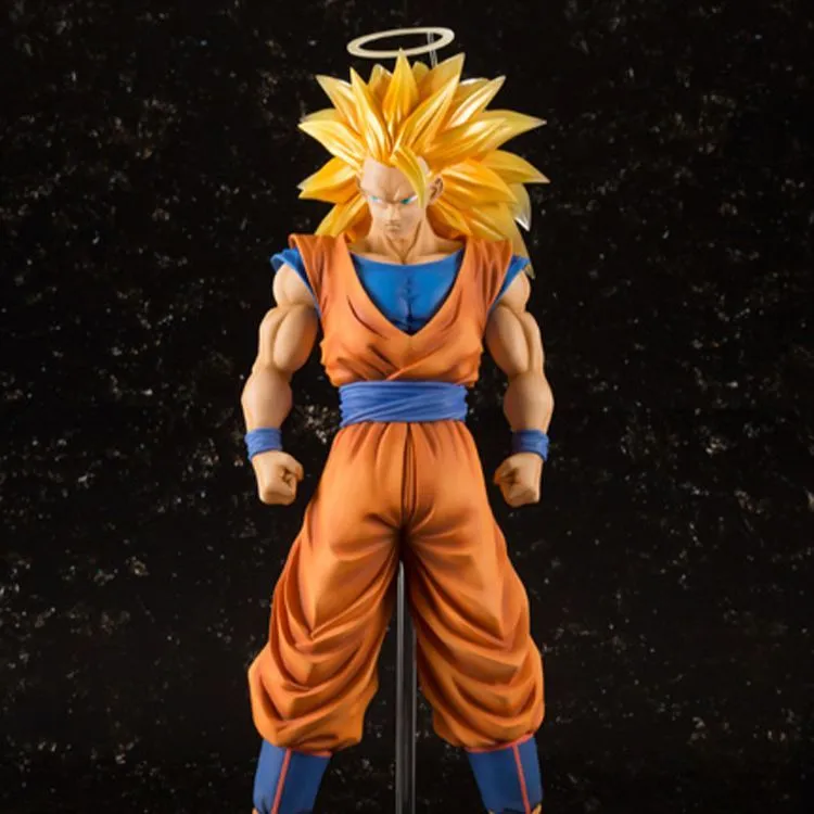 BANDAI Sun Wukong Bandai Dragon Ball Super Saiyan 3 Goku Limited Edition Figuarts Zero Scale Figures 30cm-3