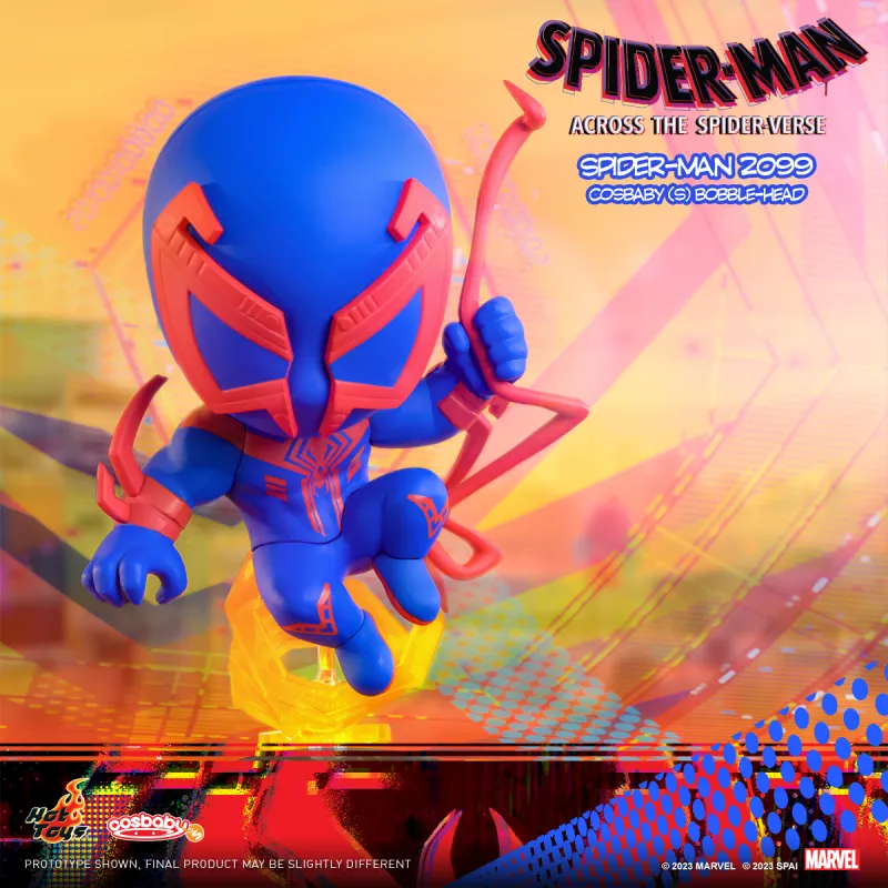 Hot Toys 'Spider Man  Across The Spider Verse' COSBABYS Mini Collector Doll Chibi Figures-1