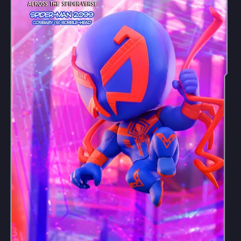 Hot Toys 'Spider Man  Across The Spider Verse' COSBABYS Mini Collector Doll Chibi Figures-3