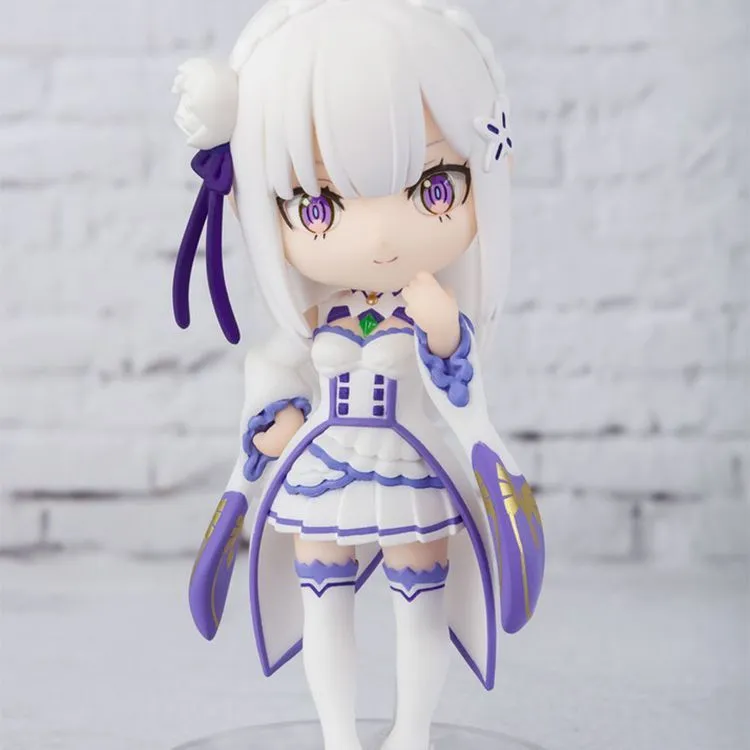 BANDAI Emilia Figuarts Mini Re Zero Starting Life In Another World Emilia Chibi Figures-2