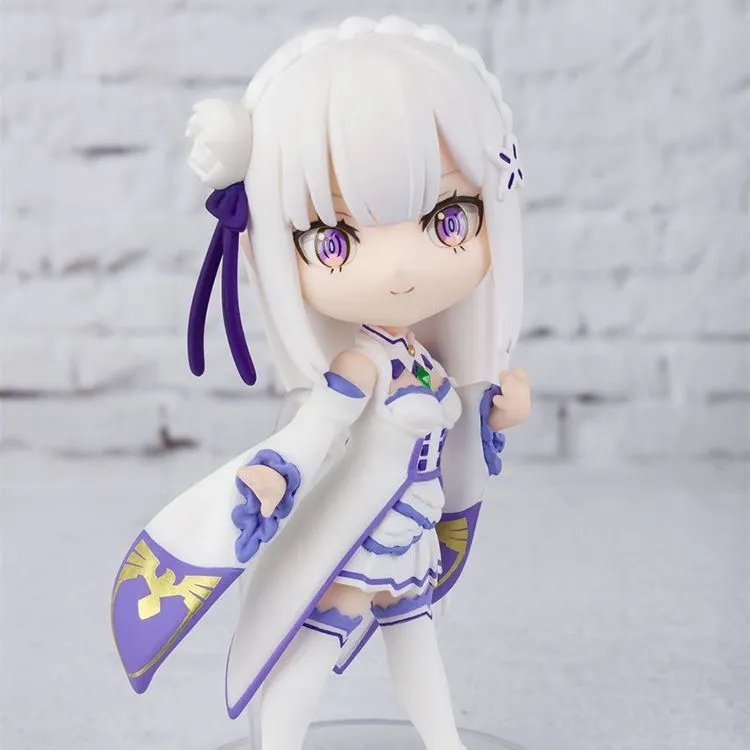 BANDAI Emilia Figuarts Mini Re Zero Starting Life In Another World Emilia Chibi Figures-3