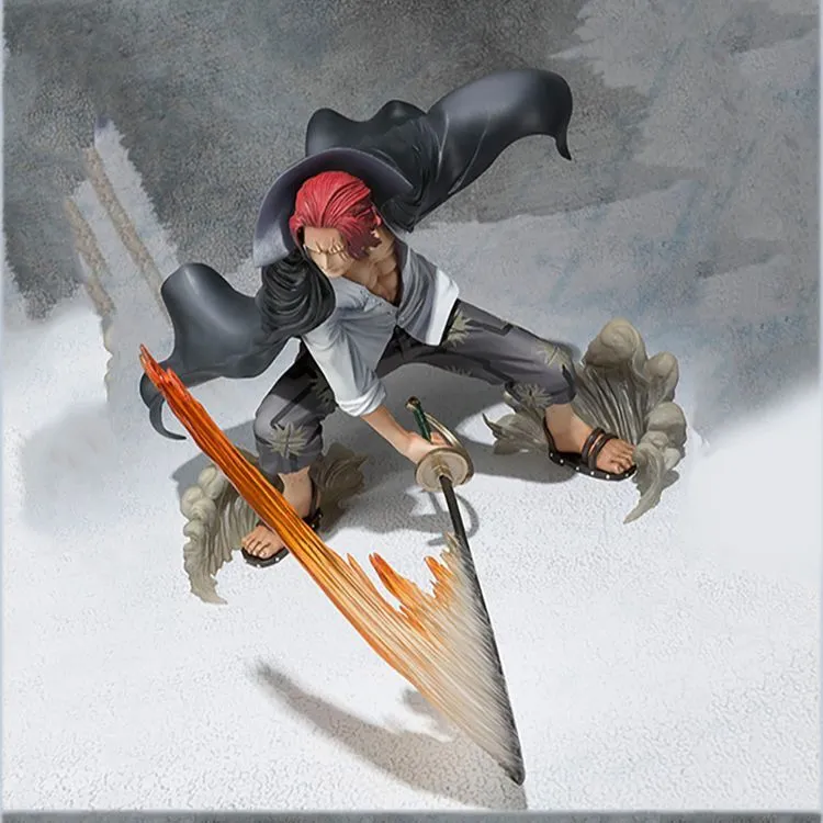BANDAI Shanks Bandai, One Piece Figuarts Zero Four Emperors Red Haired, Battle Edition Scale Figures-2