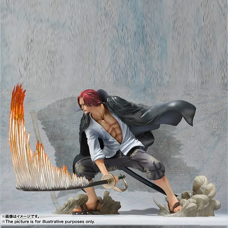 BANDAI Shanks Bandai, One Piece Figuarts Zero Four Emperors Red Haired, Battle Edition Scale Figures-3