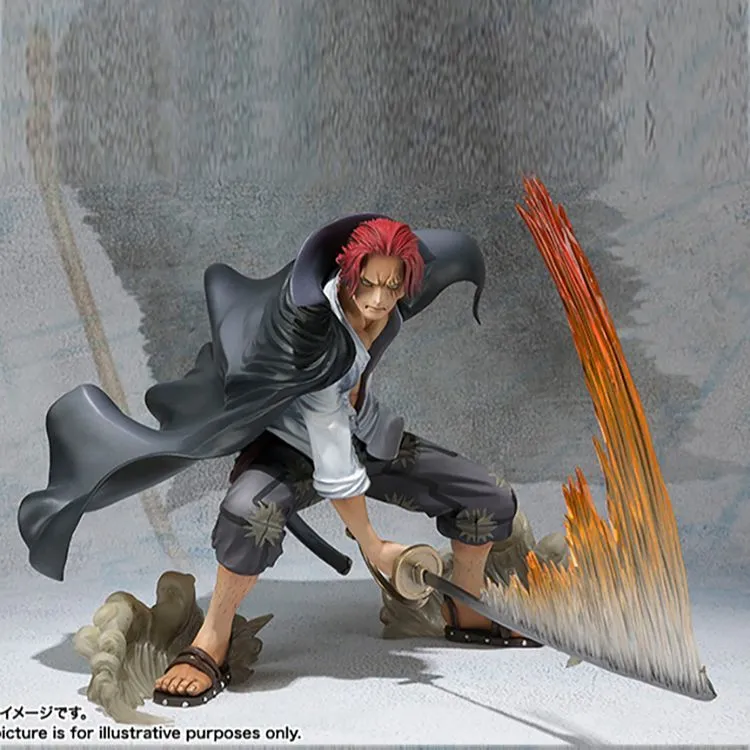 BANDAI Shanks Bandai, One Piece Figuarts Zero Four Emperors Red Haired, Battle Edition Scale Figures-1