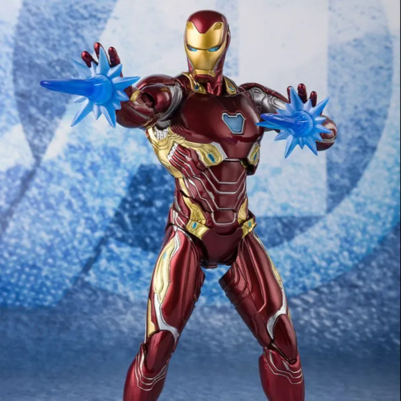 BANDAI Iron Man Mk 50 SHF Avengers Nano Weapon Set 2 Action Figures-2