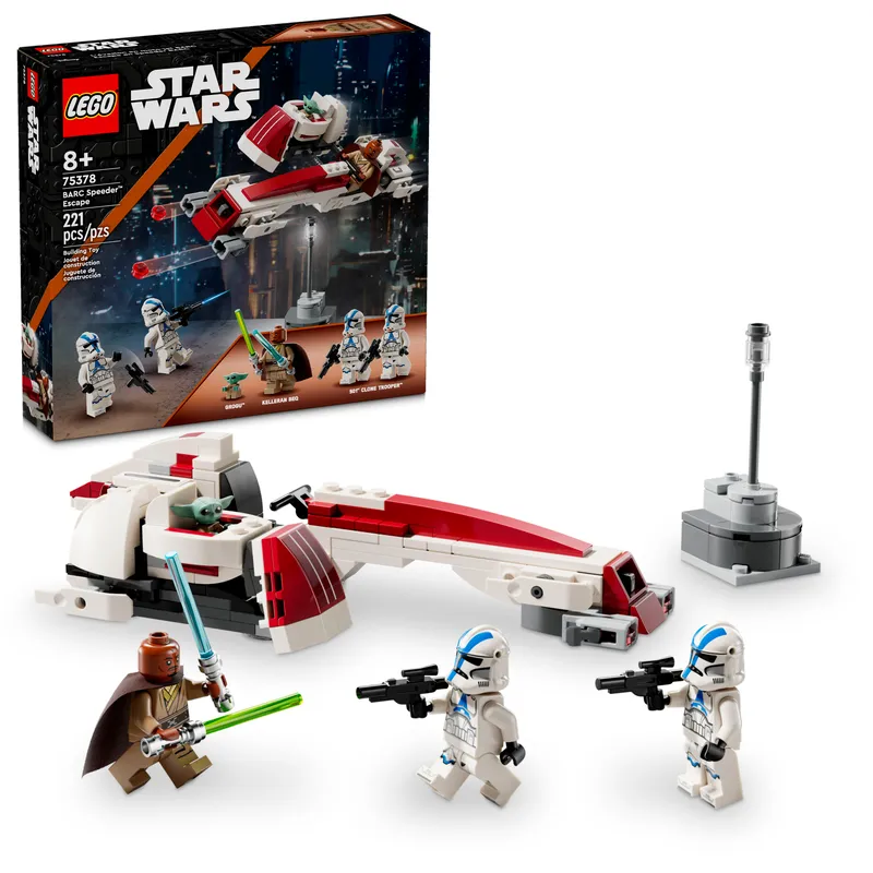 LEGO Star Wars Collection BARC Flying Motorcycle Great Escape Building Blocks 221pcs 75378-3